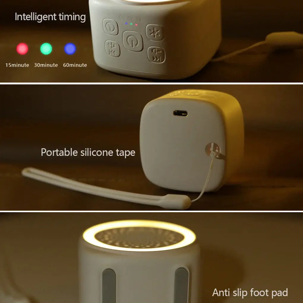 Portable Baby White Noise Machine with RGB Lighting