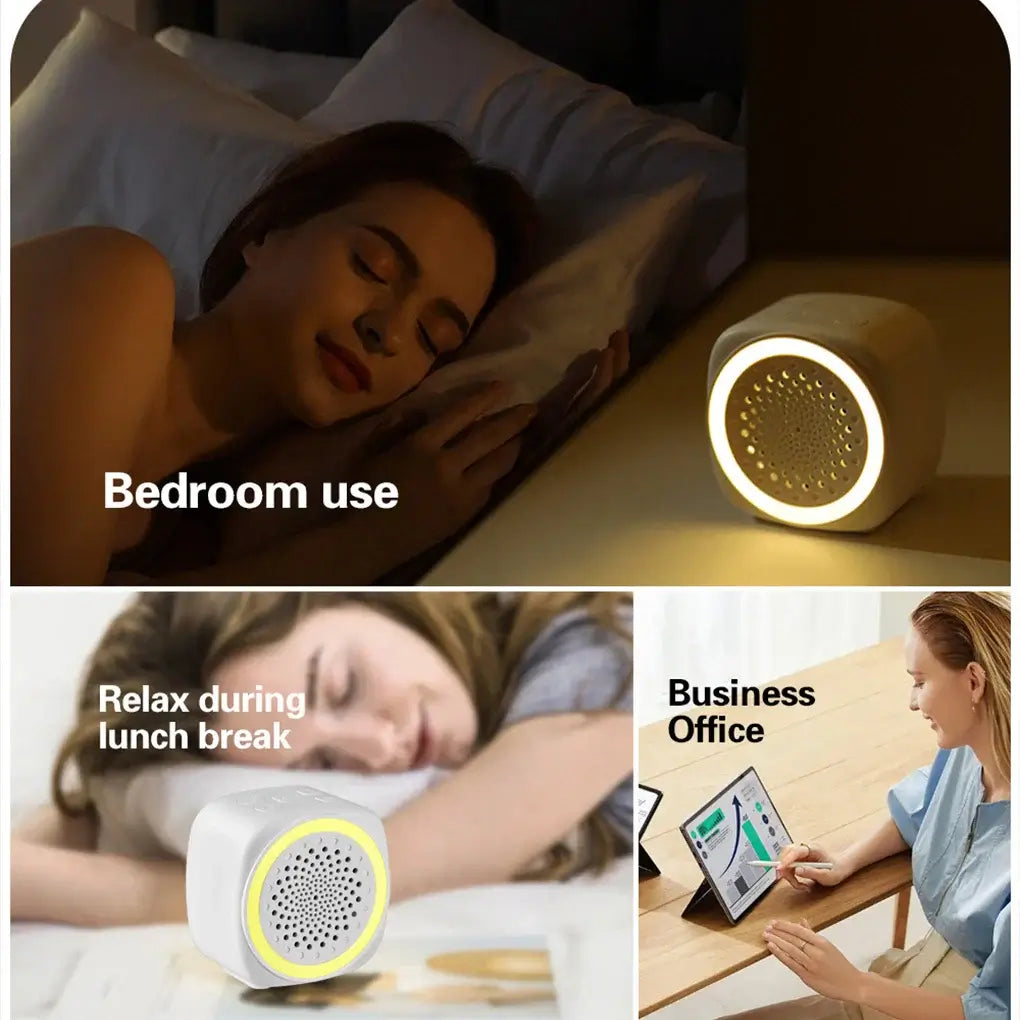 Portable Baby White Noise Machine with RGB Lighting