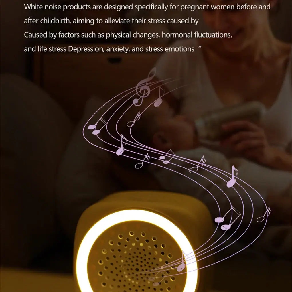 Portable Baby White Noise Machine with RGB Lighting