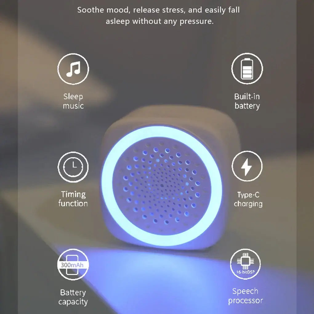 Portable Baby White Noise Machine with RGB Lighting